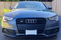 2015-AUDI-S5-license-plate-bracket-no-drill-mountedonVerticals