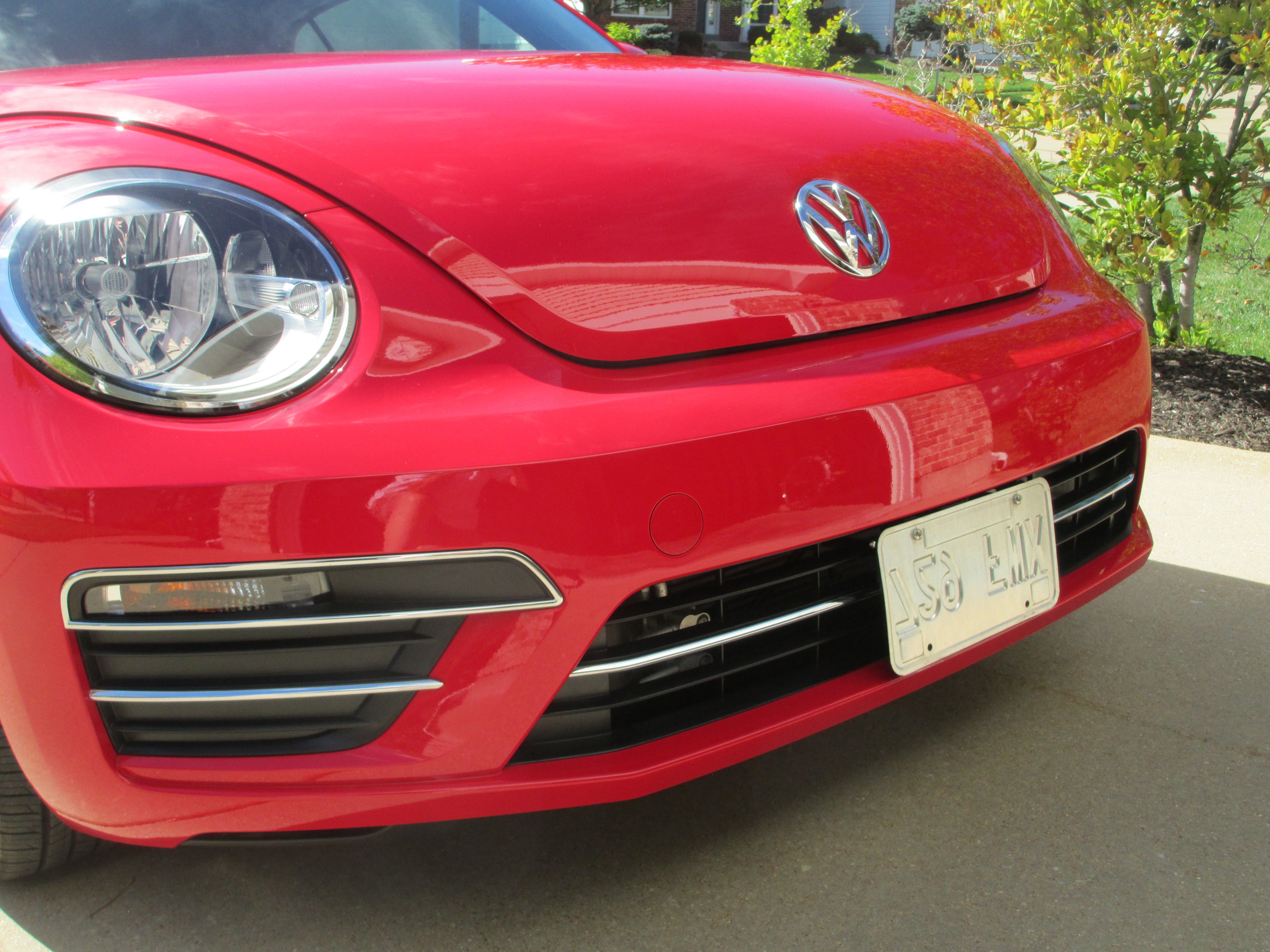 vw beetle license plate bracket