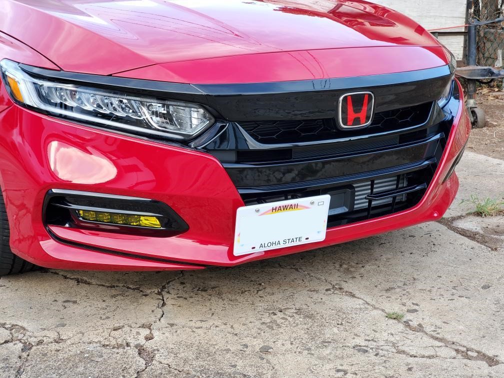 2015 honda accord front license plate bracket