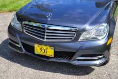 Mercedes C300 Luxury 2014 No drill no holes license plate holder mount bracket relocator