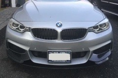 BMW 428x 2015 No drill no holes license plate holder mount bracket relocator