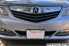 Acura RLX Hybrid 2016 No drill no holes license plate holder mount bracket relocator