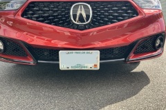 installing front license plate holder on 2019 acura rdx