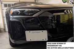 AUDI ETRON GT2 2022 no drill license plate bracket by sly brackets
